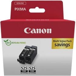 Canon 525 Original Tintenpatrone Schwarz Duopack 2er-Pack Produktbild