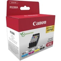 Canon 581 Original Tintenpatrone Schwarz, Cyan, Magenta, Gelb 4er-Pack Produktbild