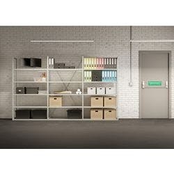 Bisley Light Stahl Grundregal 832 x 400 x 1.832 mm Hellgrau Produktbild