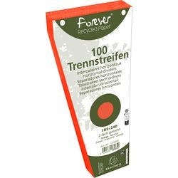 Exacompta Forever Trennstreifen Blanko 105 x 240 mm Orange Karton 13565E 600 Stück Produktbild