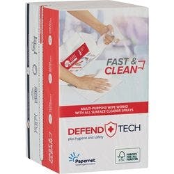 Papernet Wischtücher Weiß 419295 20 Pack à 100 Stück Produktbild