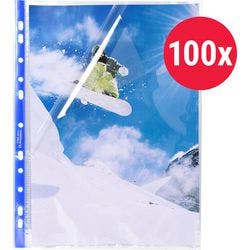 Exacompta Stop Doc Klarsichthüllen Glatt Transparent 11 Löcher 5875E 100 Stück Produktbild