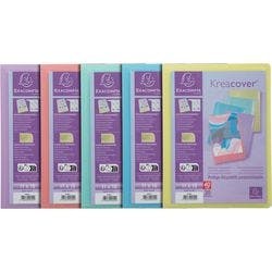 Exacompta Kreacover Pastel Präsentationsmappe 20 Taschen Farbig sortiert 20 Stück Produktbild