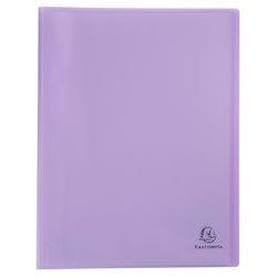 Exacompta Chromaline Pastel Präsentationsmappe 40 Taschen DIN A4 Mauve 10 Stück Produktbild