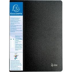 Exacompta Up-line Präsentationsmappe DIN A4 30 Taschen Schwarz 12 Stück Produktbild