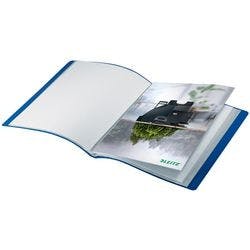 Leitz Recycle Präsentationsmappe 4677 DIN A4 Klimaneutral Blau 90% Recycelter Kunststoff 40 Hüllen Produktbild