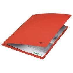 Leitz Recycle Schnellhefter 3904 DIN A4 Klimaneutral Rot 100% Recycelter Karton Produktbild