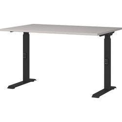 GERMANIA Sitz-Stehschreibtisch Metall, Spanplatte Kaschmir Schwarz C-Fuß 1.200 x 800 x 910 mm Produktbild