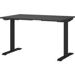 GERMANIA Sitz-Stehschreibtisch Mailand Metall, Spanplatte Schwarz T-Fuß 1.200 x 800 x 1.200 mm Produktbild