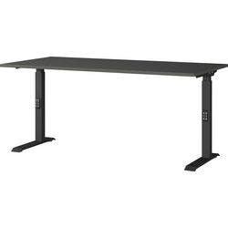 GERMANIA Höhenverstellbar Schreibtisch Metall, Spanplatte Schwarz C-Fuß 1.600 x 800 x 910 mm Produktbild