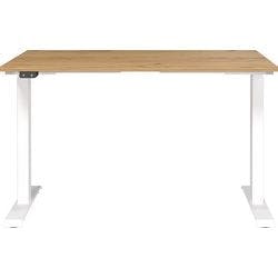 GERMANIA Sitz-Stehschreibtisch Metall, Spanplatte Schwarz T-Fuß 1.200 x 800 x 1.200 mm Produktbild