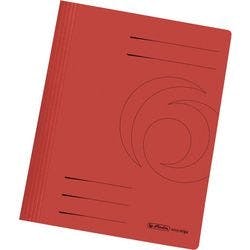 herlitz Schnellhefter DIN A4 Rot Pappe 10 Stück Produktbild