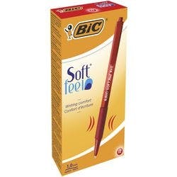 BIC Kugelschreiber SoftFeel® 0.4 mm Rot 12 Stück Produktbild