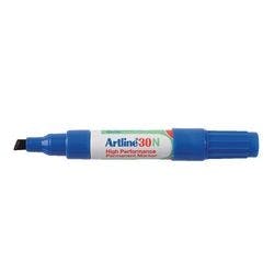 Artline 30N Keilspitze Permanentmarker Mittel Keilspitze 2,0 - 5,0 mm Nachfüllbar Wasserbeständig Blau 12 Stück Produktbild