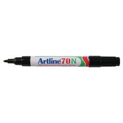 Artline 70N Rundspitze Permanentmarker Mittel Rundspitze 1,5 mm Schwarz Nachfüllbar Wasserbeständig 12 Stück Produktbild