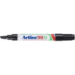 Artline 90N Keilspitze Permanentmarker Mittel Keilspitze 2 - 5 mm Schwarz Nachfüllbar Wasserbeständig 12 Stück Produktbild