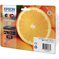 Epson 33 Original Tintenpatrone C13T33374011 Schwarz, Photo Schwarz, Cyan, Magenta, Gelb Multipack 5 Stück Produktbild