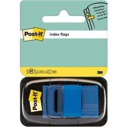 Post-it Index-Haftstreifen Rechteckig 2,54 x 4,32 cm Blau I680-2 50 Streifen Produktbild