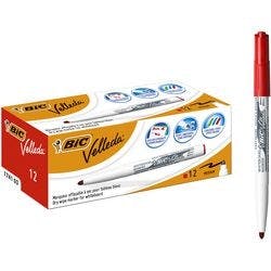 BIC Whiteboard-Marker 1741 Rundspitze 1.5 mm Rot 12 Stück Produktbild