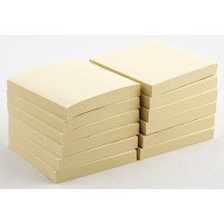 Viking Haftnotizen 76 x 76 mm Pastellgelb 12 Blöcke à 100 Blatt Produktbild