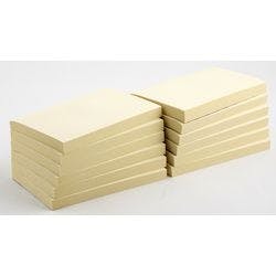 Viking 80% Recycelt Haftnotizen Rechteckig 127 x 76 mm Blanko Gelb 12 Stück à 100 Blatt Produktbild