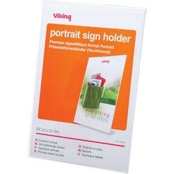 Viking Tischaufsteller DIN A4 21,1 (B) x 6,7 (T) x 29,5 (H) cm Transparent Produktbild