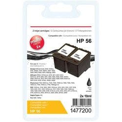 Viking 56 Kompatibel HP Tintenpatrone C9502AE Schwarz Duopack 2 Stück Produktbild