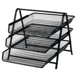 Viking Ablagefächer Metallnetz DIN A4 Schwarz Produktbild