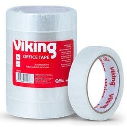 Viking Büroklebeband Großer Kern Easy Tear Polypropylen 24mm x 66m Transparent 6 Rollen Produktbild