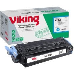 Viking 124A Kompatibel HP Tonerkartusche Q6001A Cyan Produktbild