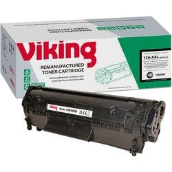 Viking 12A Kompatibel HP Tonerkartusche Q2612A-XXL Schwarz Produktbild