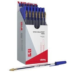 Viking SBM1.0 Kugelschreiber Blau Mittel 0.4 mm 50 Stück Produktbild