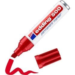 edding 500 500 Permanentmarker Breit Keilspitze 2 - 7 mm Rot Nachfüllbar Ja Produktbild