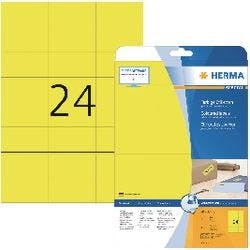 HERMA 4466 Multifunktionsetiketten SuperPrint Blau Rechteckig 480 Etiketten pro Packung Produktbild