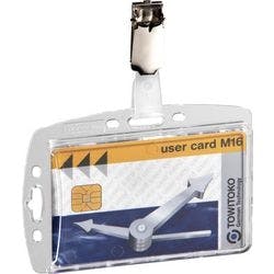 DURABLE Hartbox Ausweishalter Clip 5,4 x 8,5 cm PS (Polystyrol) 25 Stück Produktbild