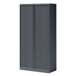 Bisley Rollladenschrank Stahl 4 Fachböden abschließbar 1.000 x 470 x 1.985 mm Anthrazit Produktbild