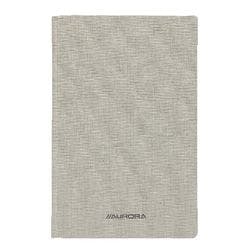 AURORA 145 x 220 mm Kartongebundenes Notizbuch mit weißem Leineneinband kariert 5 mm 96 Blatt Produktbild