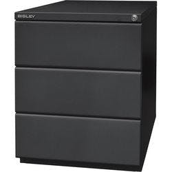 Bisley Rollcontainer OBA 3 Schubladen Anthrazit 420 x 565 x 519 mm Produktbild