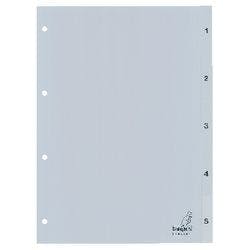 KANGARO Register G405C DIN A4 5-teilig 4-fach Kunststoff 1 bis 5 Produktbild