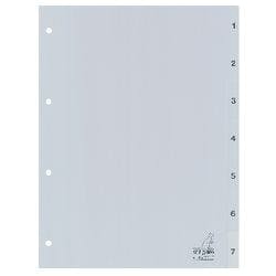 KANGARO Register G407C DIN A4 7-teilig 4-fach Karton 1 bis 7 Produktbild