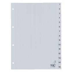 KANGARO Register G415C DIN A4 15-teilig 4-fach Kunststoff 1 bis 15 Produktbild
