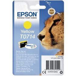 Epson T0714 Original Tintenpatrone C13T07144012 Gelb Produktbild