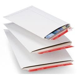 ColomPac Versandtaschen zum Abziehen und Verschließen Weiß 455 (B) x 30 (H) mm Unbedruckt 425 g/m² 20 Stück Produktbild