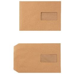Viking Briefumschläge Mit Fenster C5 229 (B) x 162 (H) mm Selbstklebend Braun 90 g/m² 500 Stück Produktbild