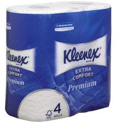 Kleenex Toilettenpapier 4-lagig 8484 4 Rollen à 160 Blatt Produktbild