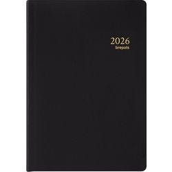 Brepols Terminplaner 2026 1 Woche / 2 Seiten Deutsch, Englisch, Französisch, Niederländisch Schwarz Produktbild