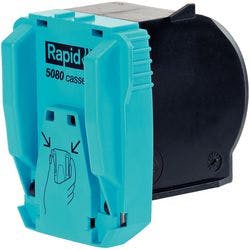 Rapid Super Strong Electric 5080 Heftklammernkassette 20993700 Verzinkter Stahl Blau 5000 Heftklammern Produktbild