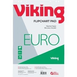 Viking Recycling Flipchart-Papier Blanko Euro 20 Seiten 70 g/m² 5 Stück à 20 Blatt Produktbild