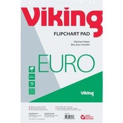 Viking Recycling Flipchart-Papier Kariert Euro 70 g/m² 5 Stück à 20 Blatt Produktbild