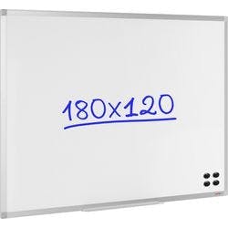 Viking wandmontierbares magnetisches Whiteboard lackierter Stahl 120 x 180 cm Produktbild